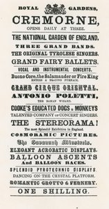 Annonse for Cremorne Gardens av English School
