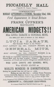 Annonse for Frank Uffners American Midgets av English School