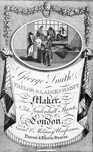 Annonse for George Smith, Taylor og Ladies Habit Maker av English School