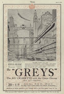 Annonse for Greys-sigaretter av English School