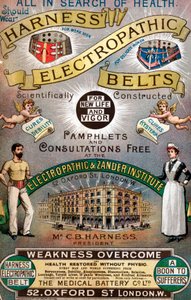 Annonse for "Harness" Electropathic Belts av English School