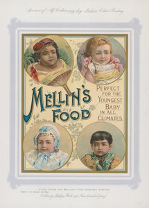 Annonse for Mellins Food for babyer i alle klima av English School