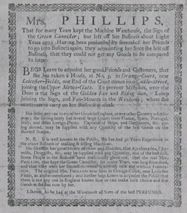Annonse for fru Phillips av English School