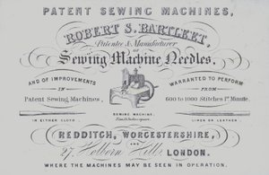 Annonse for Robert S Bartleet symaskiner (litho) av English School