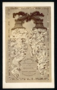 Annonse for Sarony, fotograf til dronningen, Scarborough, Yorkshire (litho) av English School