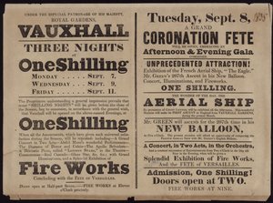 Werbung für die Royal Gardens von English School