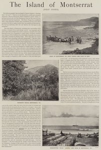 Annonse, øya Montserrat, Vestindia (gravering) av English School