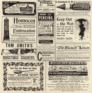 Reklame spredte seg fra The Graphic Christmas Number 1897