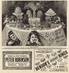 Reklame spredte seg fra The Graphic Christmas Number 1897