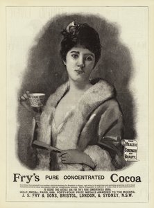 Reklame, Fry's Cocoa (gravering) av English School