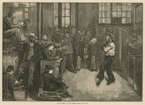 Etter middag på Sailors Home, East End, London av English School