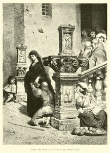 Etter messen i S Trinita de Monti, Roma av English School