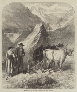 Landbruk i Dora-dalen, Mont Cenis Railway (gravering) av English School