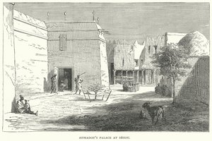 Ahmadous palass ved Segou (gravering) av English School