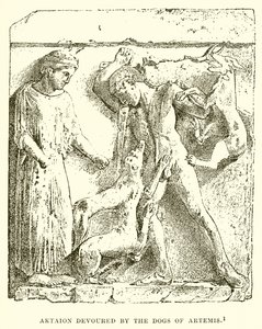 Aktaion fortært av Dogs of Artemis av English School