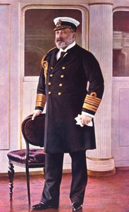 Albert Edward Prince of Wales, æresadmiral for flåten, 1898 av English School