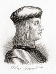 Aldus Pius Manutius av English School