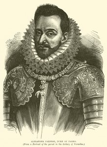 Alexander Farnese, hertug av Parma (gravering) av English School