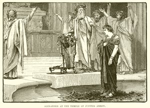 Alexander ved tempelet til Jupiter Ammon av English School