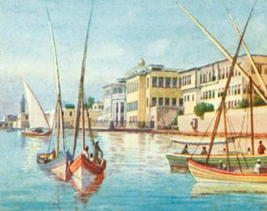 Alexandria, Ras-et-Tin (fargelitografi) av English School