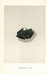 Alexandrite in the rough, fra Edwin Streeters «Precious Stones and Gems», London, George Bell & Sons av English School