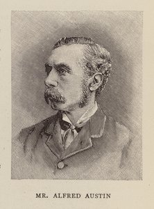 Alfred Austin , engelsk poet (gravering) av English School