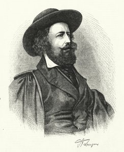 Alfred Lord Tennyson (gravering) av English School