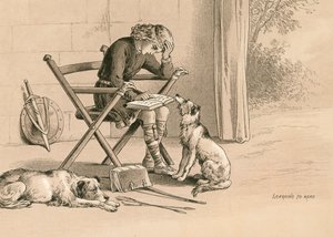 Alfred lærer å lese av English School