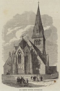 All Saints' Church, Nottingham (gravering) av English School