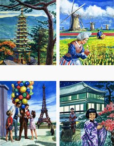 Alle Arten von Gebäuden von English School