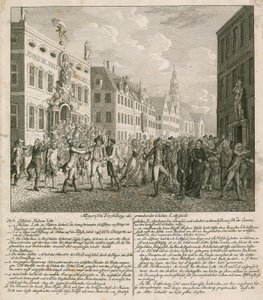 Allegorisk representasjon av den store lotteri-illusjonen av English School