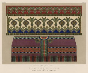 Altar Frontal and Pall av Mrs Jones and Willis, Birmingham av English School
