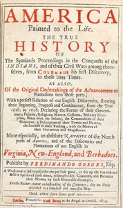 America Painted to the Life: The True History of the Spaniards Proceedings in the Conquests of the Indians, av Sir Ferdinando Gorges og andre av English School