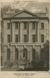 Amicable Societys House, Serjeants Inn, Fleet Street, London av English School