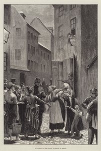 En appell til politiet, en skisse i Berlin (gravering) av English School