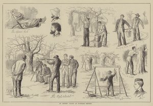 En kunstnerkoloni ved Burnham Beeches (gravering) av English School