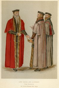 En Elizabethan Lord Mayor and Aldermen, illustrasjon fra 