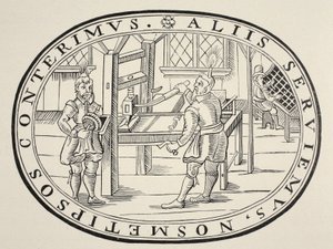 Et engelsk trykkeri, 1619 av English School