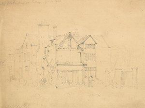 Ein altes Gebäude in Putney, London von English School