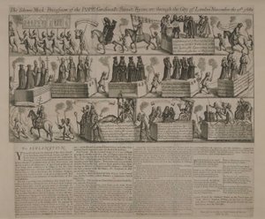 En anti-katolsk prosesjon, 1680 av English School