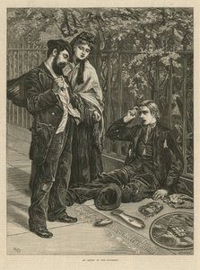 Ein Straßenkünstler von English School