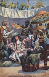 En tjenestemann i Guinea (Royal African) Company-avtalen på Gold Coast i 1672 av English School