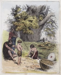 Gamle briter (farget gravering) av English School