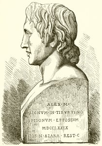 Gammel byste av Alexander den store av English School
