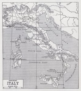 Det gamle Italia (litho) av English School