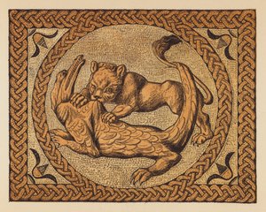 Antikes Rom: Löwe und Krokodil