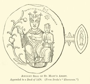 Ancient Seal of St Marys Abbey av English School