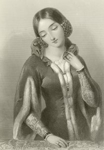 Anne av Böhmen, dronning av kong Richard II av English School