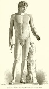 Antinous fra Belvedere, funnet på Esquiline av English School