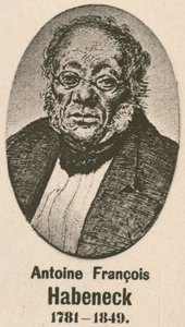 Antoine Francois Habeneck (gravering) av English School